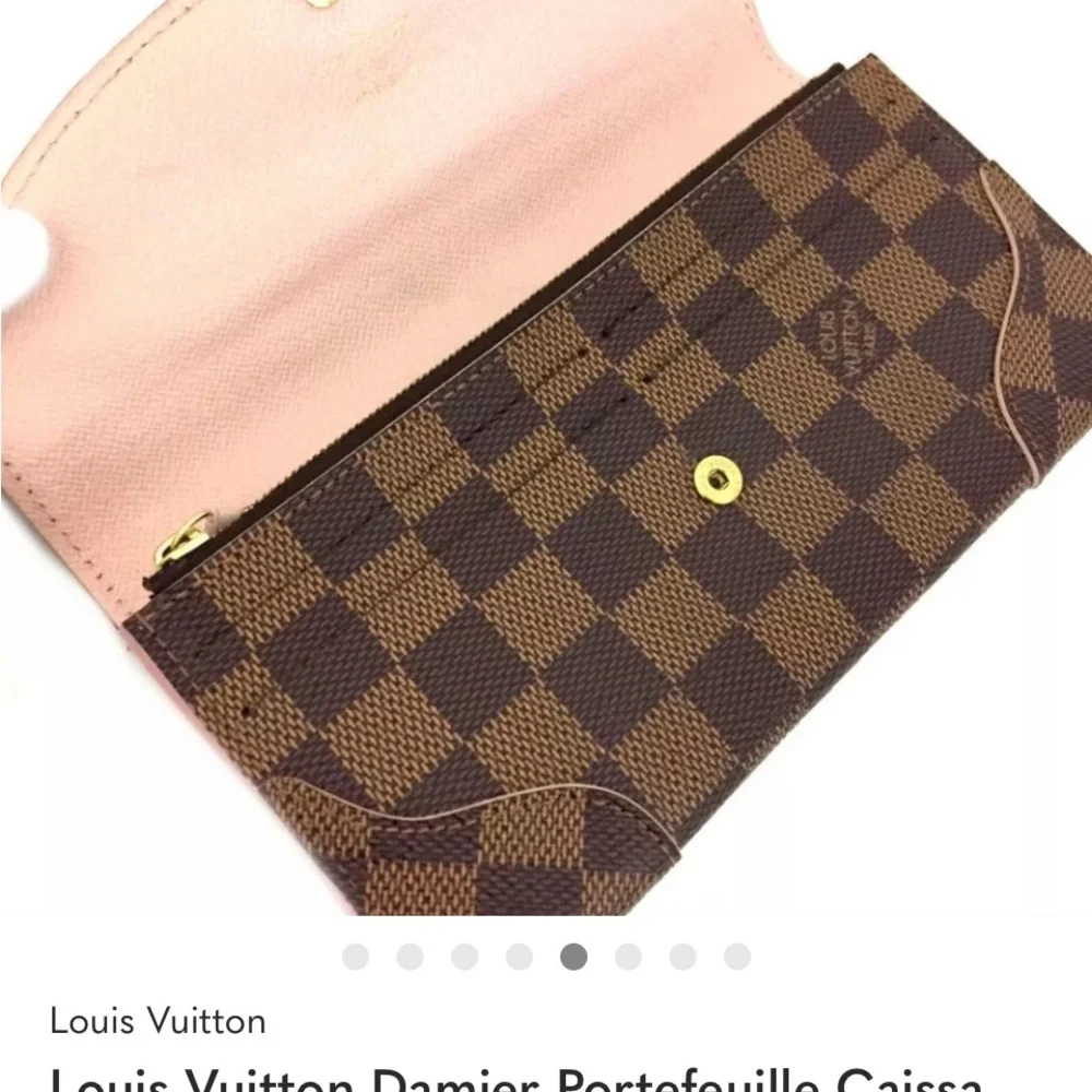 Louis Vuitton Damier Portefeuille Carissa long bifold wallet - Picture 5 of 7